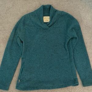 Natural Reflections Blue Cowl Neck Sweater